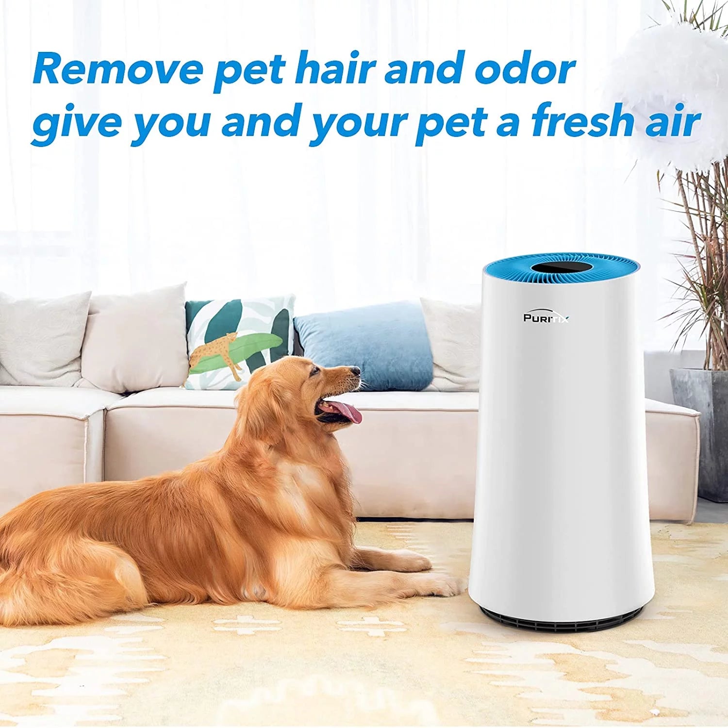 Air Purifier H13 True HEPA for Bedroom Office Pets Hair Smoke Dust G42205