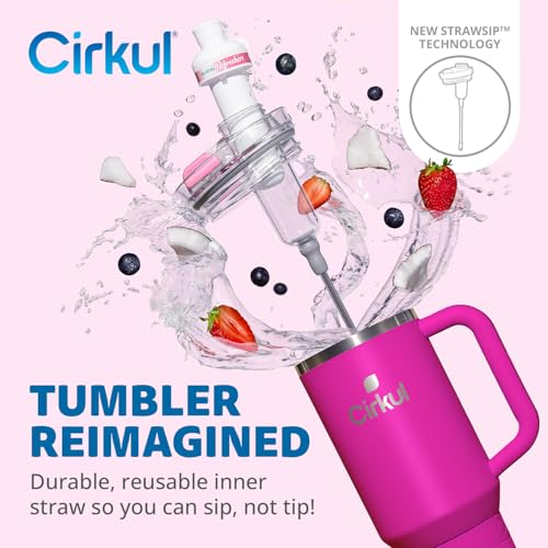 40oz Stainless Steel Tumbler with Handle, Double-Wall Insulated T7917