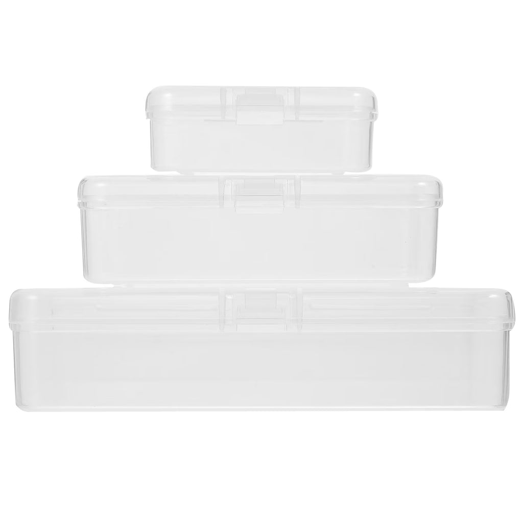 28 Pcs Storage Baskets with Lids Plastic Box Portable Case