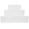 28 Pcs Storage Baskets with Lids Plastic Box Portable Case