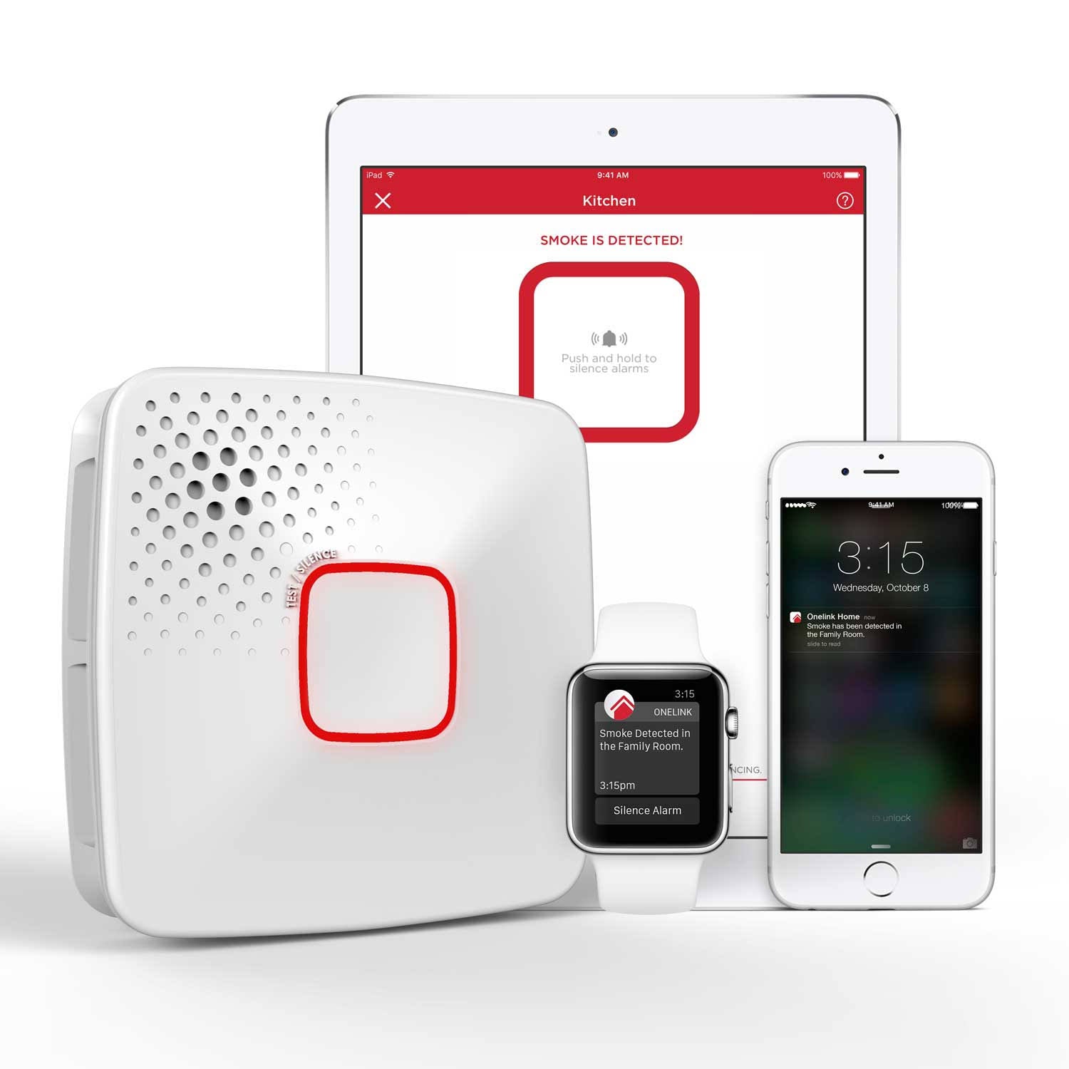 Smart Smoke and Carbon Monoxide Alarm (Hardwired) V8283