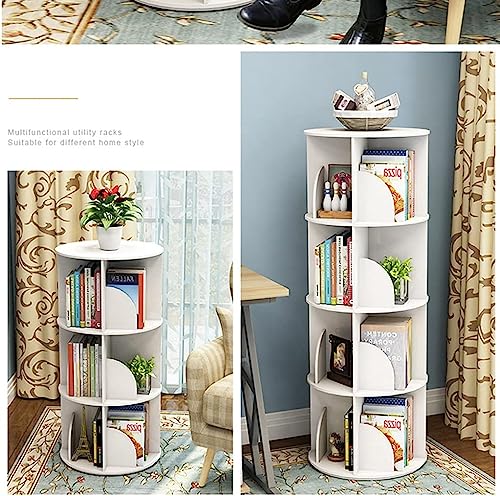 360° Rotating Bookshelf, 6-Tier Standing Bookcase for Small Space K3313
