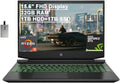 HP Pavilion 15.6" FHD Gaming Laptop Laptop Computer, AMD Ryzen 5-4600H, 32GB RAM, 1TB HDD+1TB SSD, Backlit Keyboard, B&O Audio, HD Webcam, GeForce GTX 1650, Win10, Black, 32GB USB Card