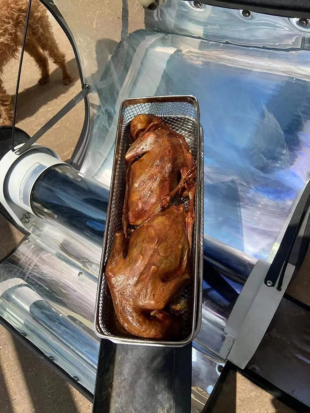 Solar Oven Portable 4.5L Outdoor Camping Cooker with Thermometer N496