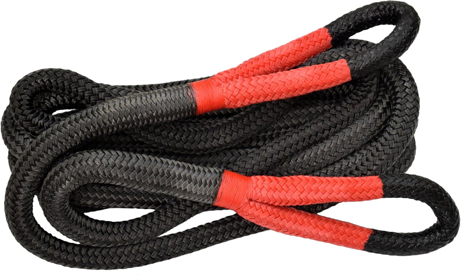 1"x20ft Kinetic Recovery Rope for Truck ATV UTV SUV, Orange X9477