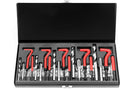 HORUSDY 131Pc SAE Thread Repair Kit, HSS Drill Helicoil Repair Kit SAE，1/4" 5/16" 3/8" 7/16" 1/2" Pack of 2
