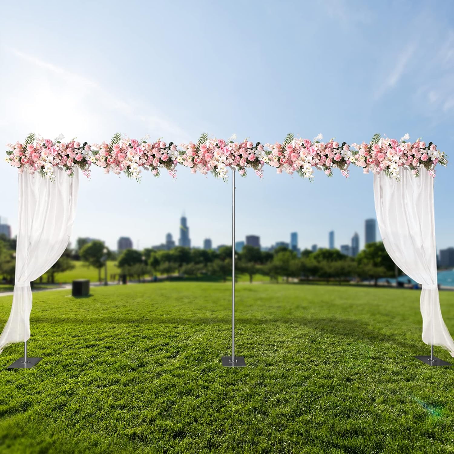 Pipe and Drape Backdrop Stand Kit, Heavy Duty Adjustable Photography Frame M5153