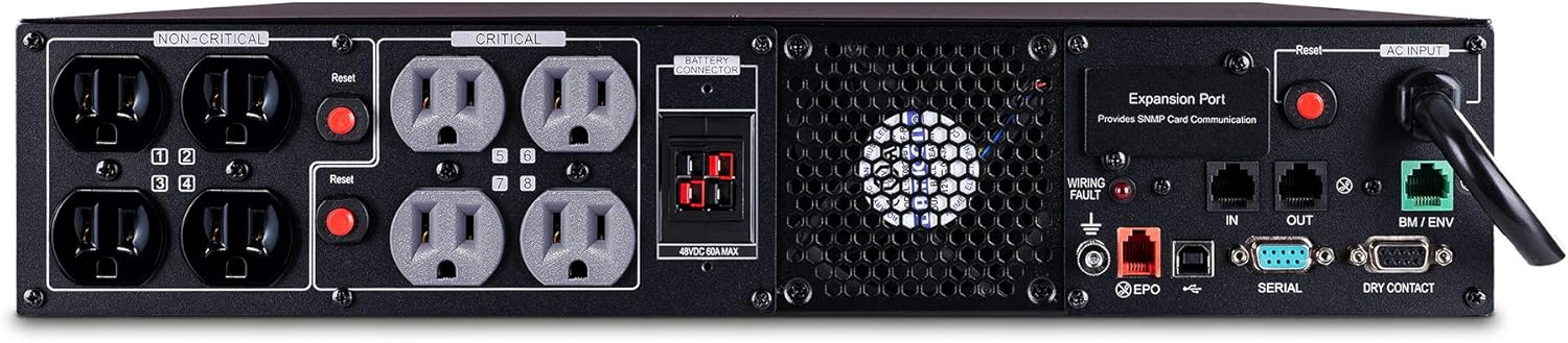 Smart App Sinewave UPS System, 750VA, 8 Outlets, 2U Rack/Tower Z5199