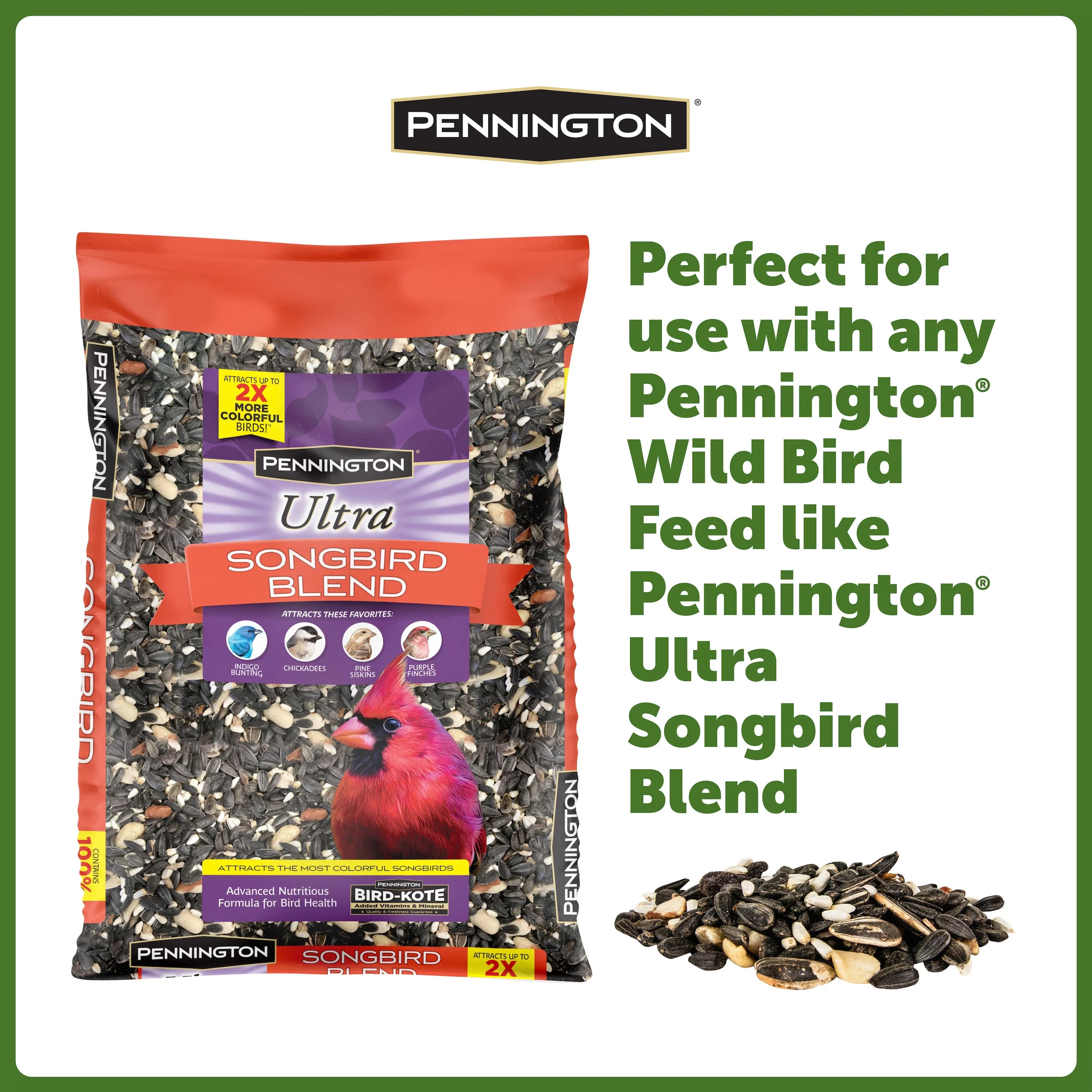 Red Recycled Plastic Wild Bird Hopper Feeder, 7 lb, 2 Pack W5740