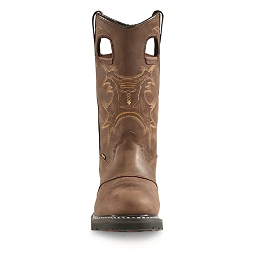 Men's Leather Waterproof Western Work Boots P423