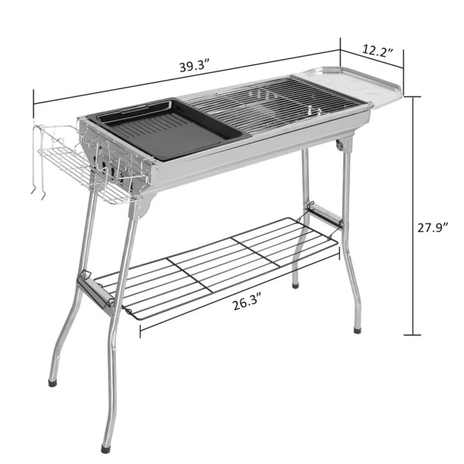 Portable Charcoal Grill for Camping, Backyard & Outdoor Cooking X3478