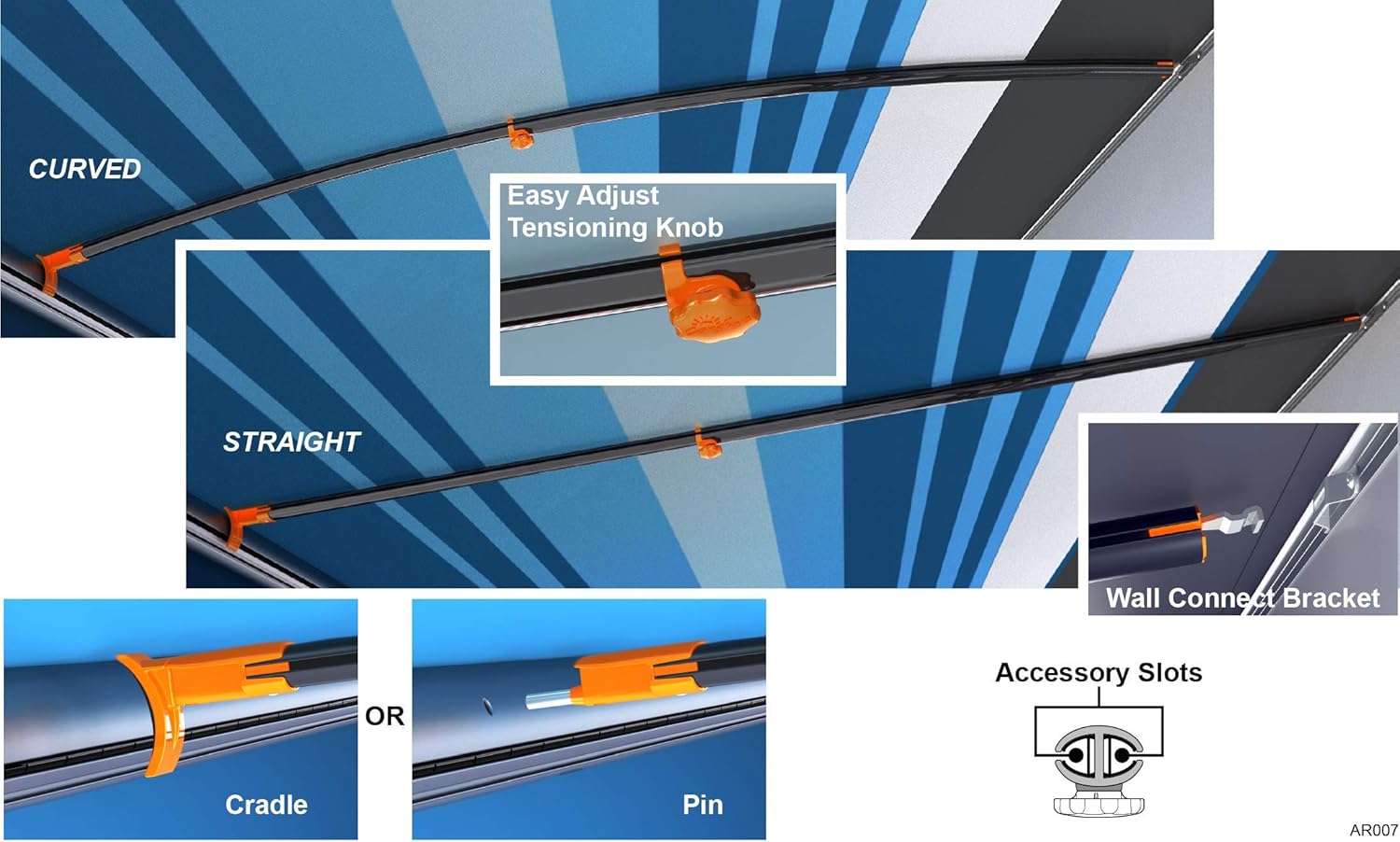 RV Awning Curved Rafter Z957392