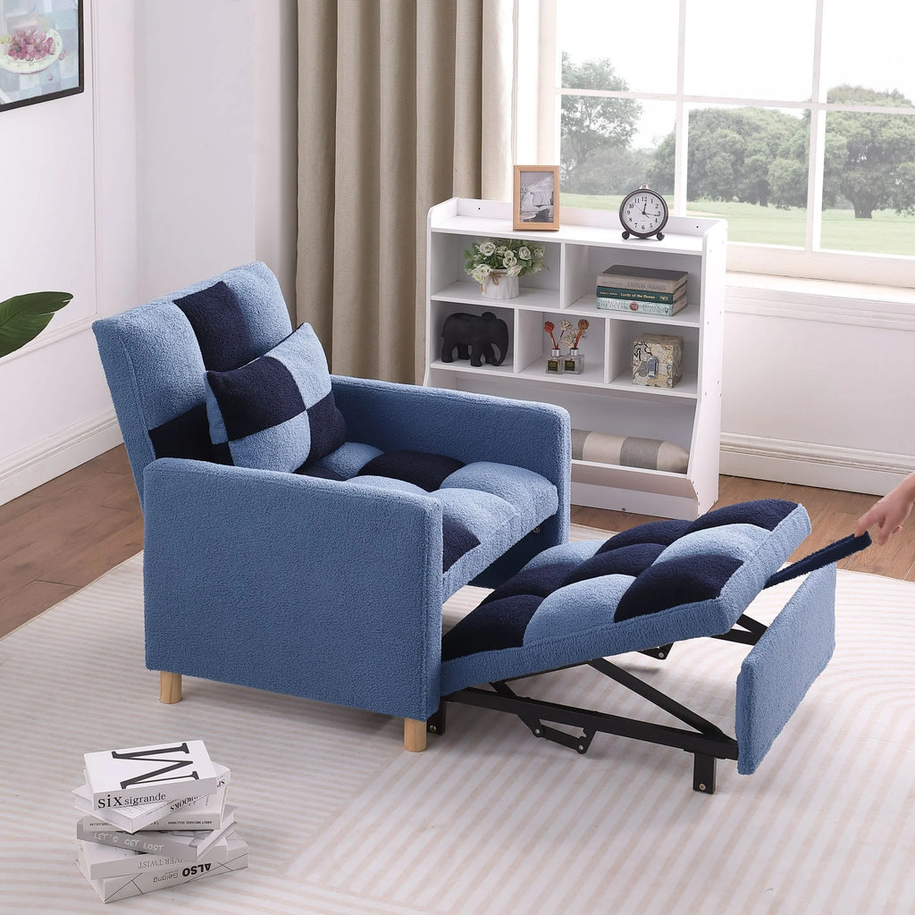 Convertible Sleeper Sofa Chair Bed with Pillow B791