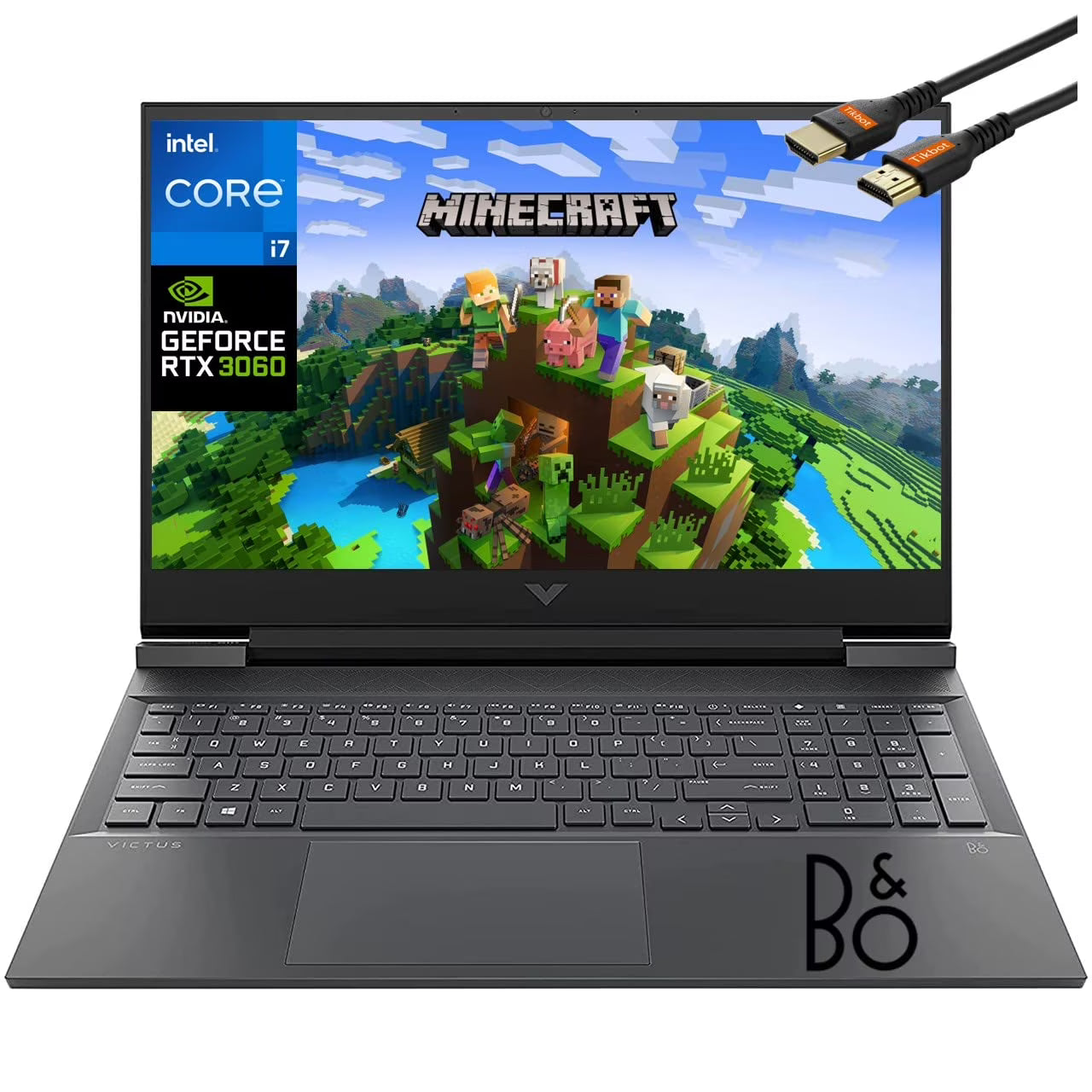 HP Victus Gaming Laptop, 16.1" 144Hz FHD, Intel Octa-Core i7-11800H up to 4.6GHz, GeForce RTX 3060 6GB, WiFi 6, BT 5.0, Backlit Keyboard w/HDMI Cable (32GB RAM | 1TB PCIe SSD)