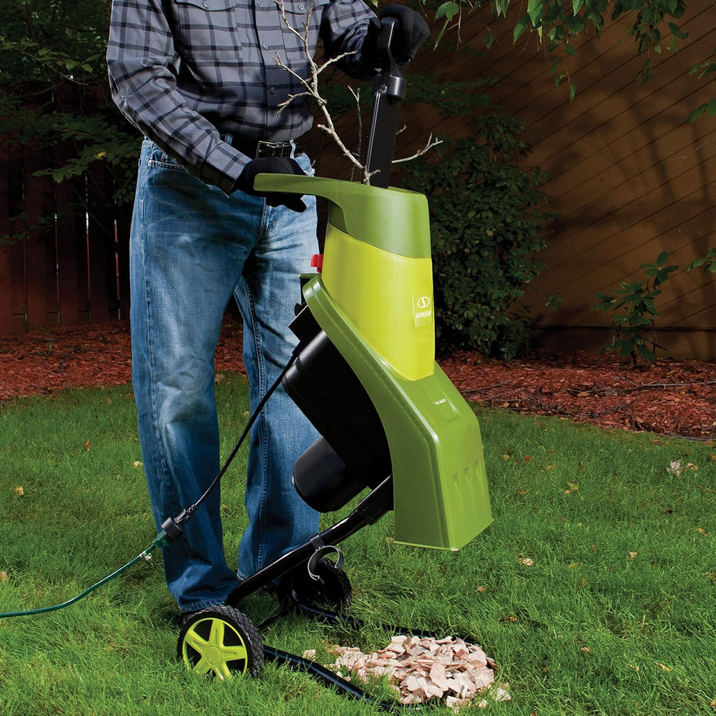 Electric Wood Chipper/Shredder, 14-Amp, 16:1 Reduction A461819