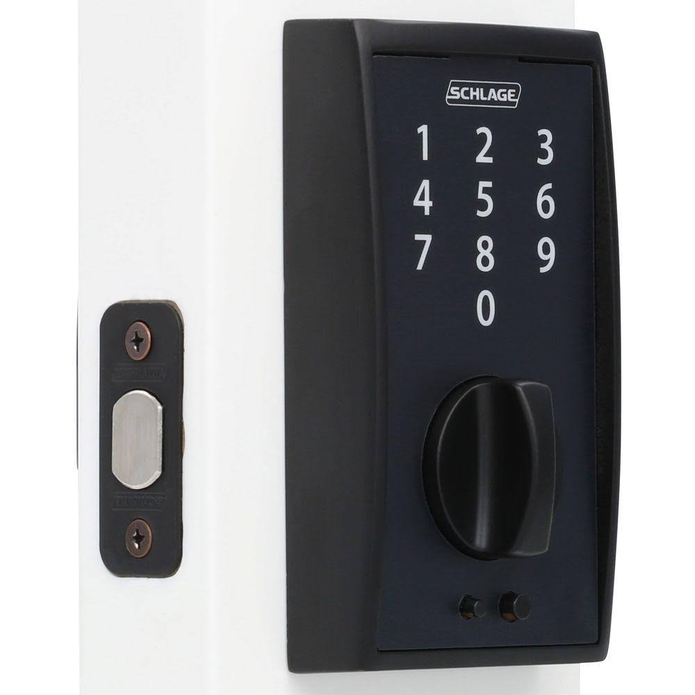 Century Deadbolt, Matte Black S25957