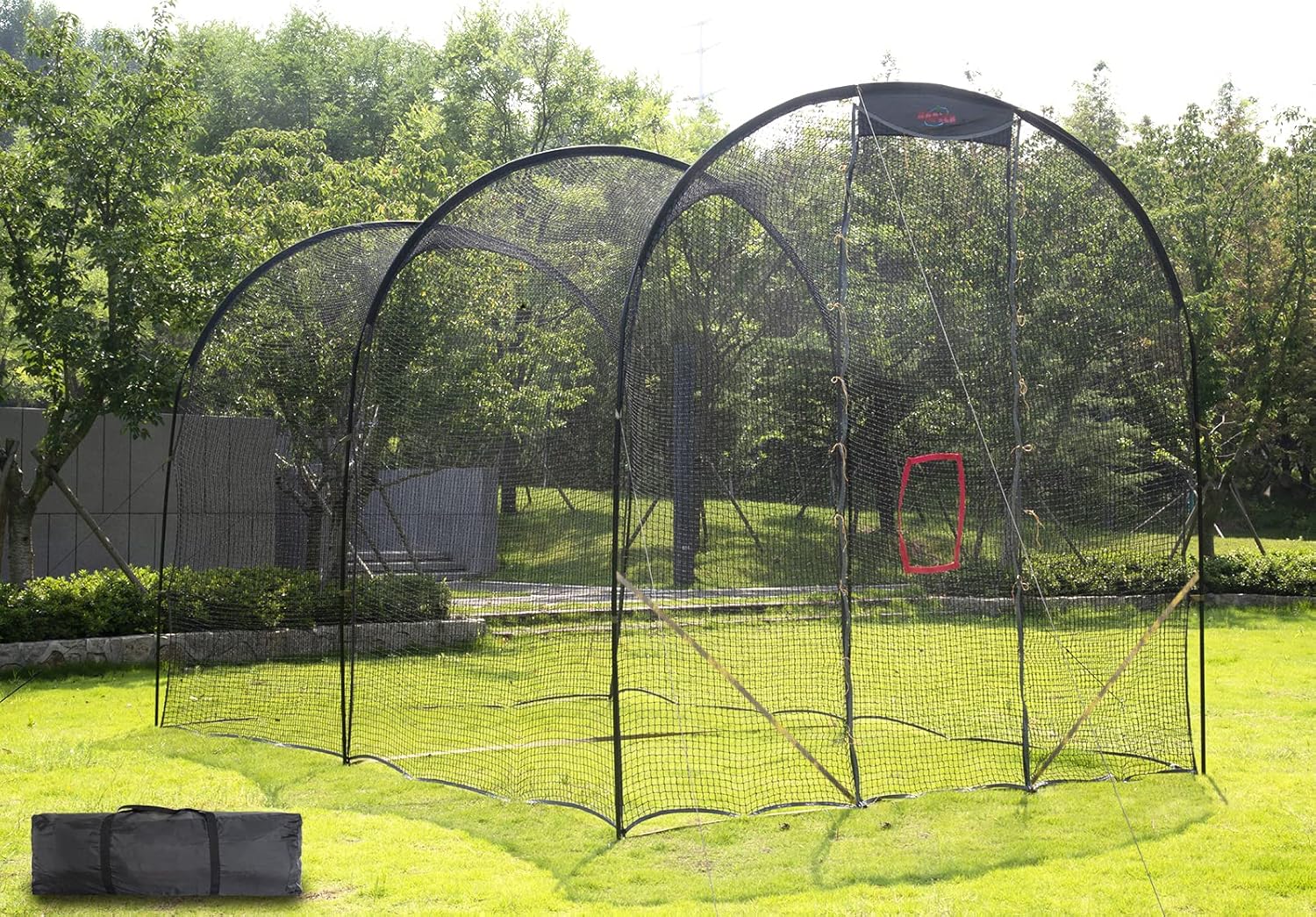 Batting Cage Baseball Softball Training Net with Steel Frame S54256