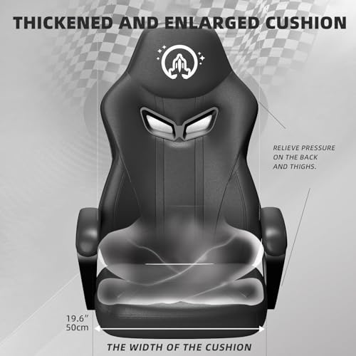 Ergonomic Gaming Chair with Lumbar Support, Black A3088