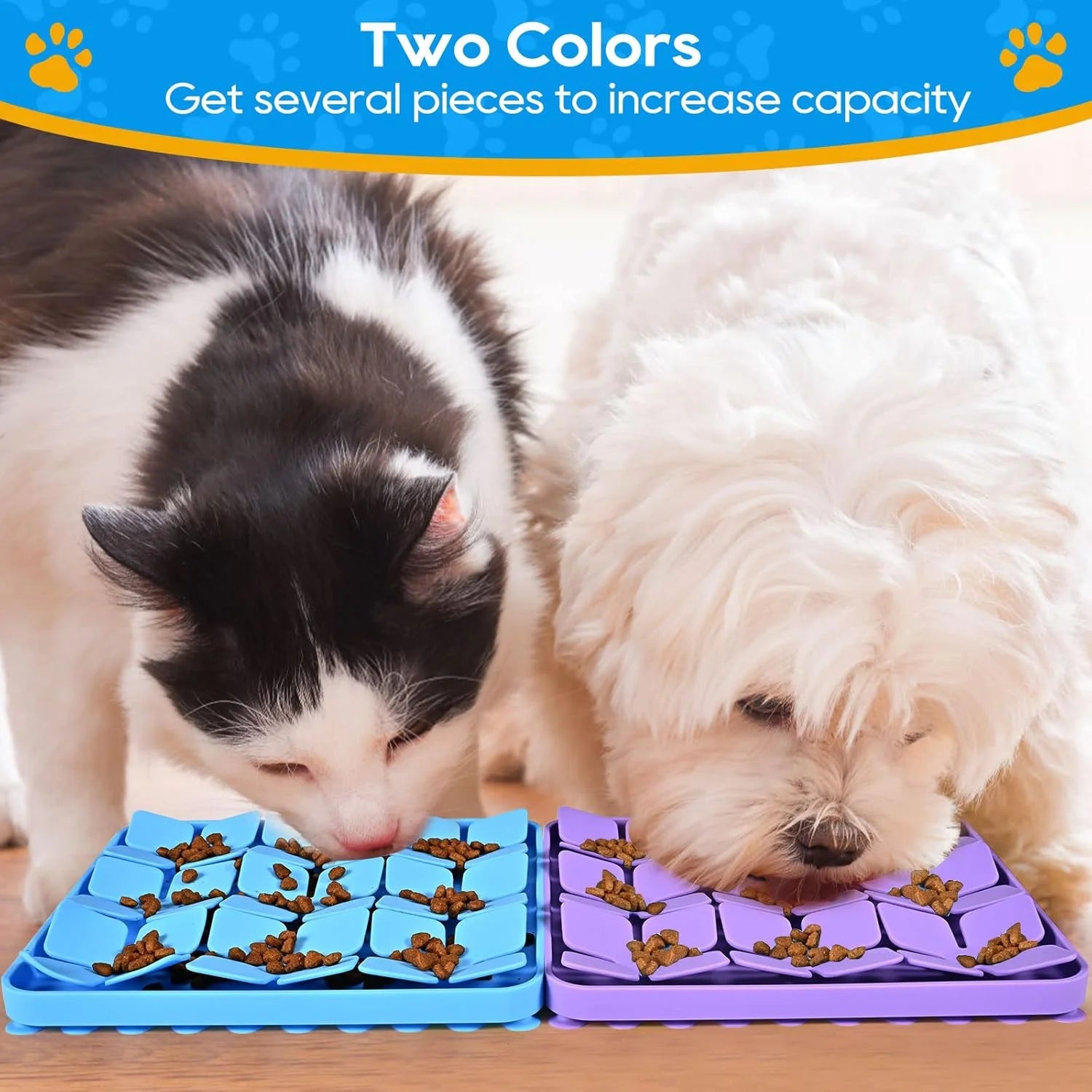 Silicone Snuffle Mat for Dogs, Interactive Puzzle Feeder W6256