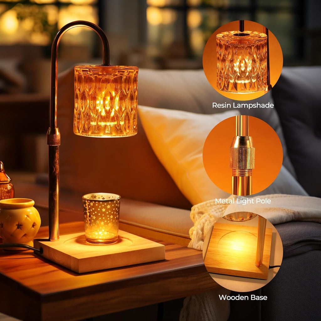 Candle Warmer Lamp with Timer and Adjustable Brightness H728305