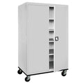 Sandusky Lee TA4R462472-02 Transport Series Mobile Storage Cabinet, Charcoal