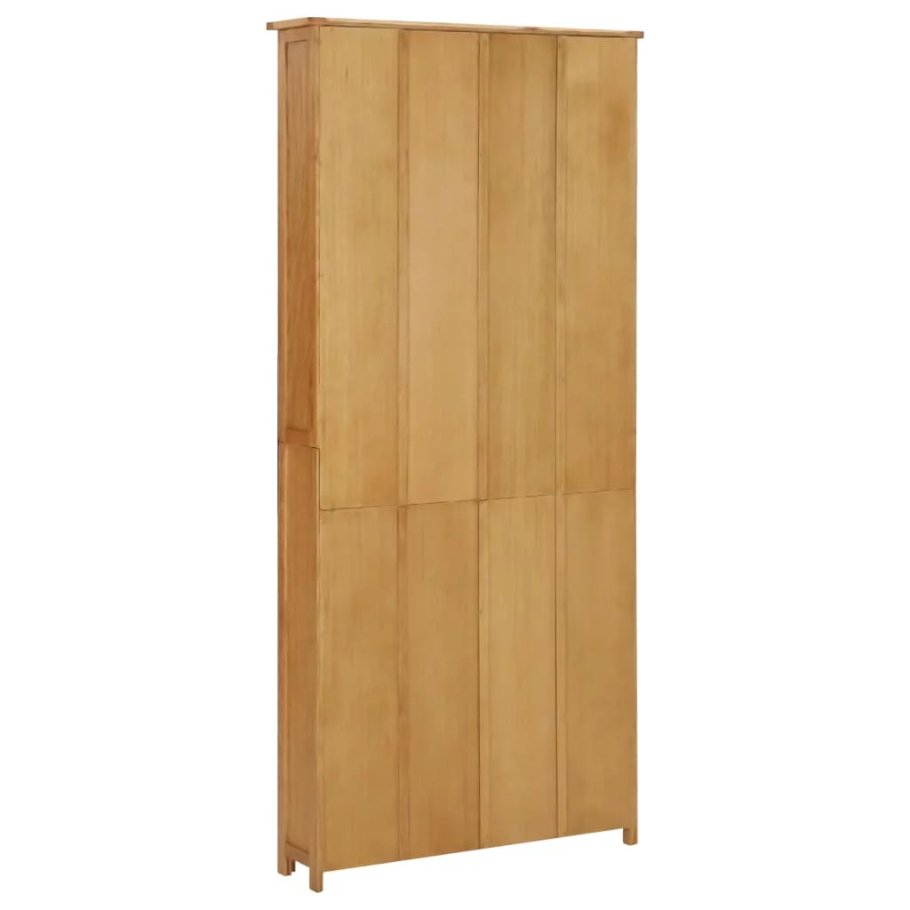 7-Tier Bookcase Solid Oak Wood M3325