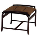 Windsor Padded Sling Ottoman Tropitone Finish: Mocha, Fabric: Seagull