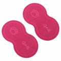 2X Pet Feeding PVC Mat Waterproof Non-Slip Pet Feeding Mat Pet Bowl Mat, Pet Feeding Tray for Cats and Dogs (Rose Red),2 x Pet plate mat,Rose Red