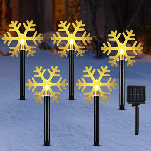 Solar Christmas Candy Cane Lights Outdoor, Pathway Stake Lights, 24 Pack G8137