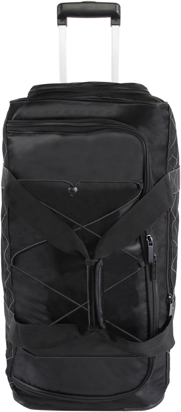 Men's 24" Lightweight Rolling Duffel Bag, Black/Grey K4712