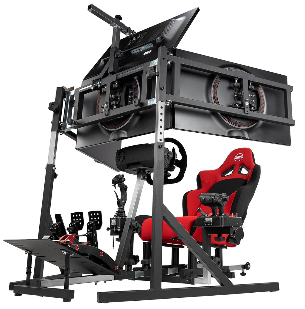 Triple Monitor Floor Stand for Racing and Flight Simulators, VESA Mount U746595