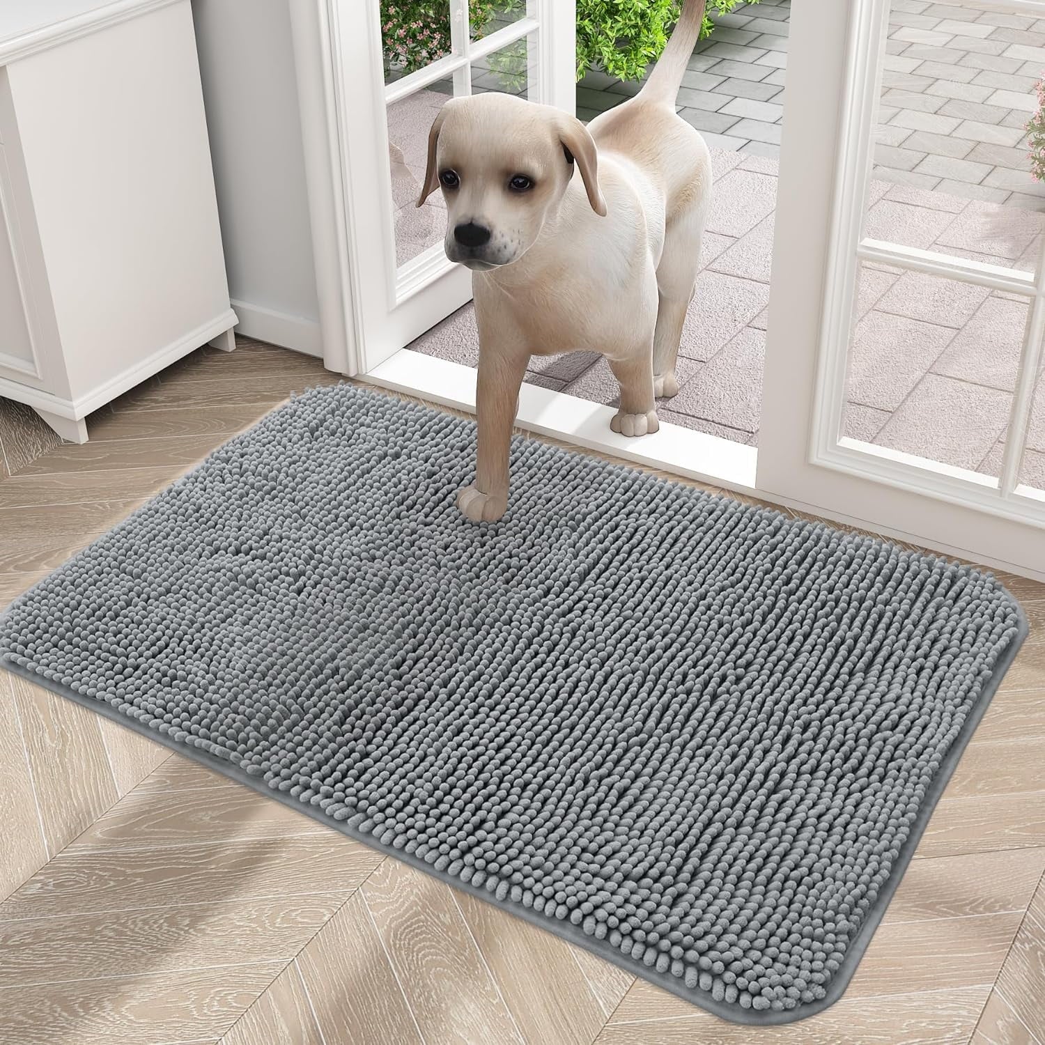 Dog Door Mat for Muddy Paws, Non-Slip Washable, Quick Dry R6860