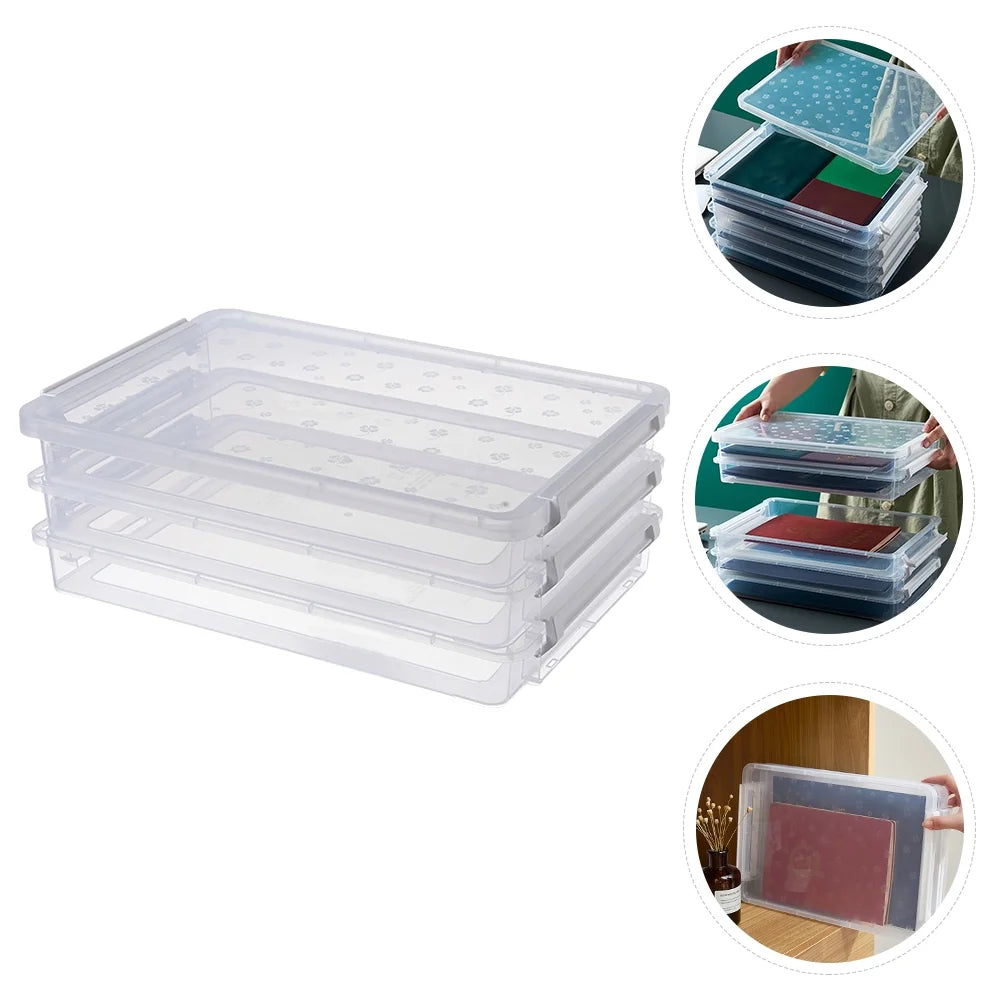 Multilayer Transparent Storage Box for Documents S1738