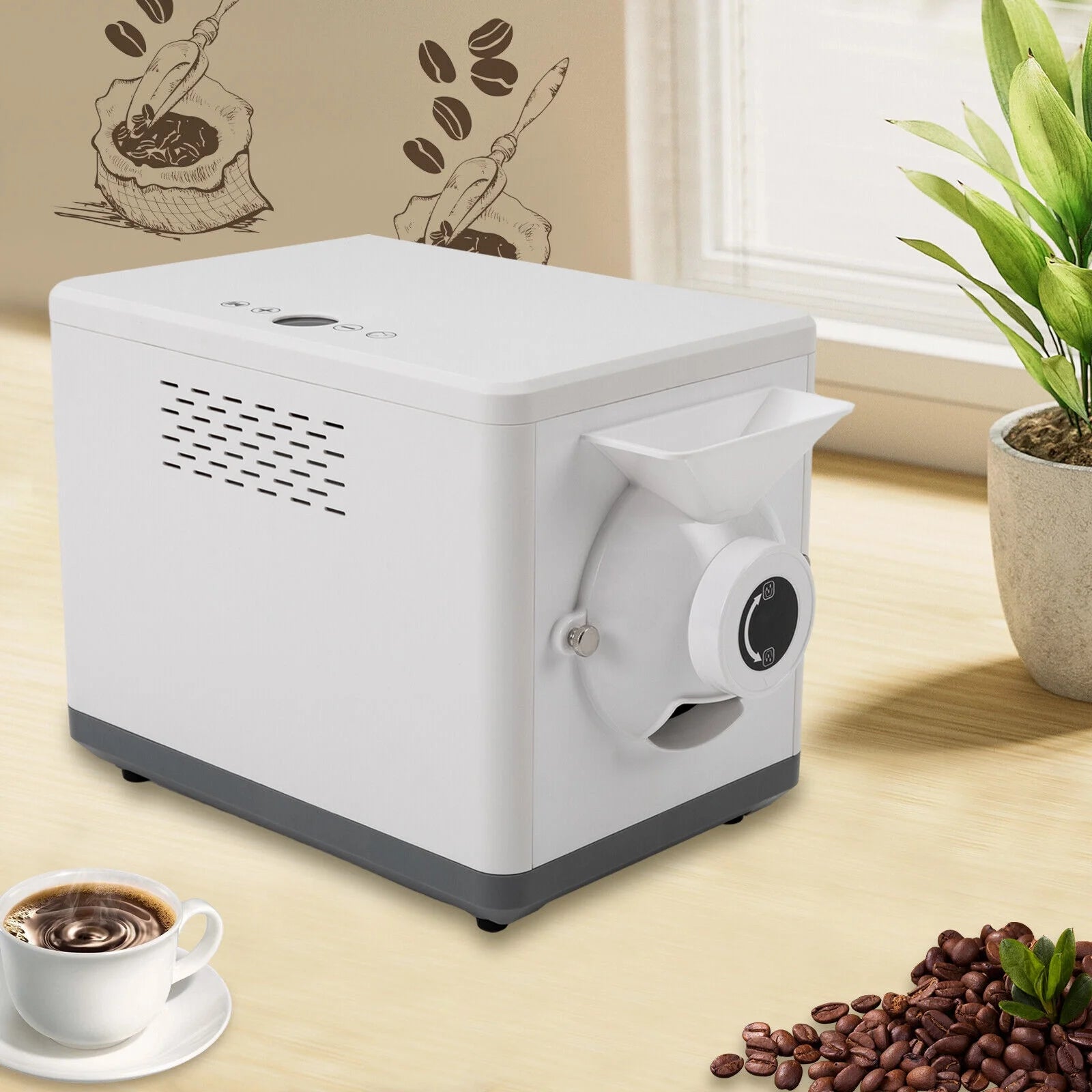 Coffee Bean Roaster Machine 1000g Commercial D652