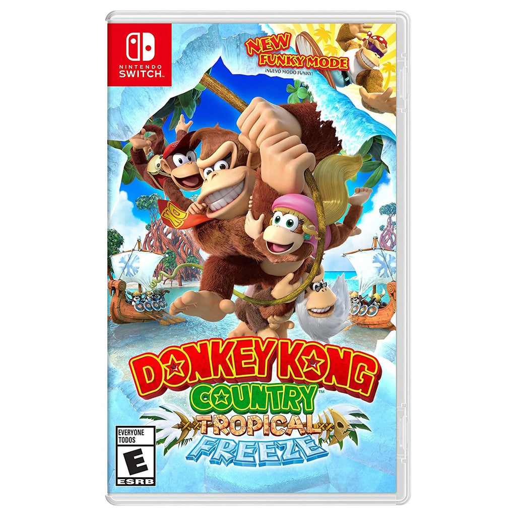 Switch Lite (Gray) with Cleaning Cloth and Donkey Kong Country: Tropical Freeze N230815
