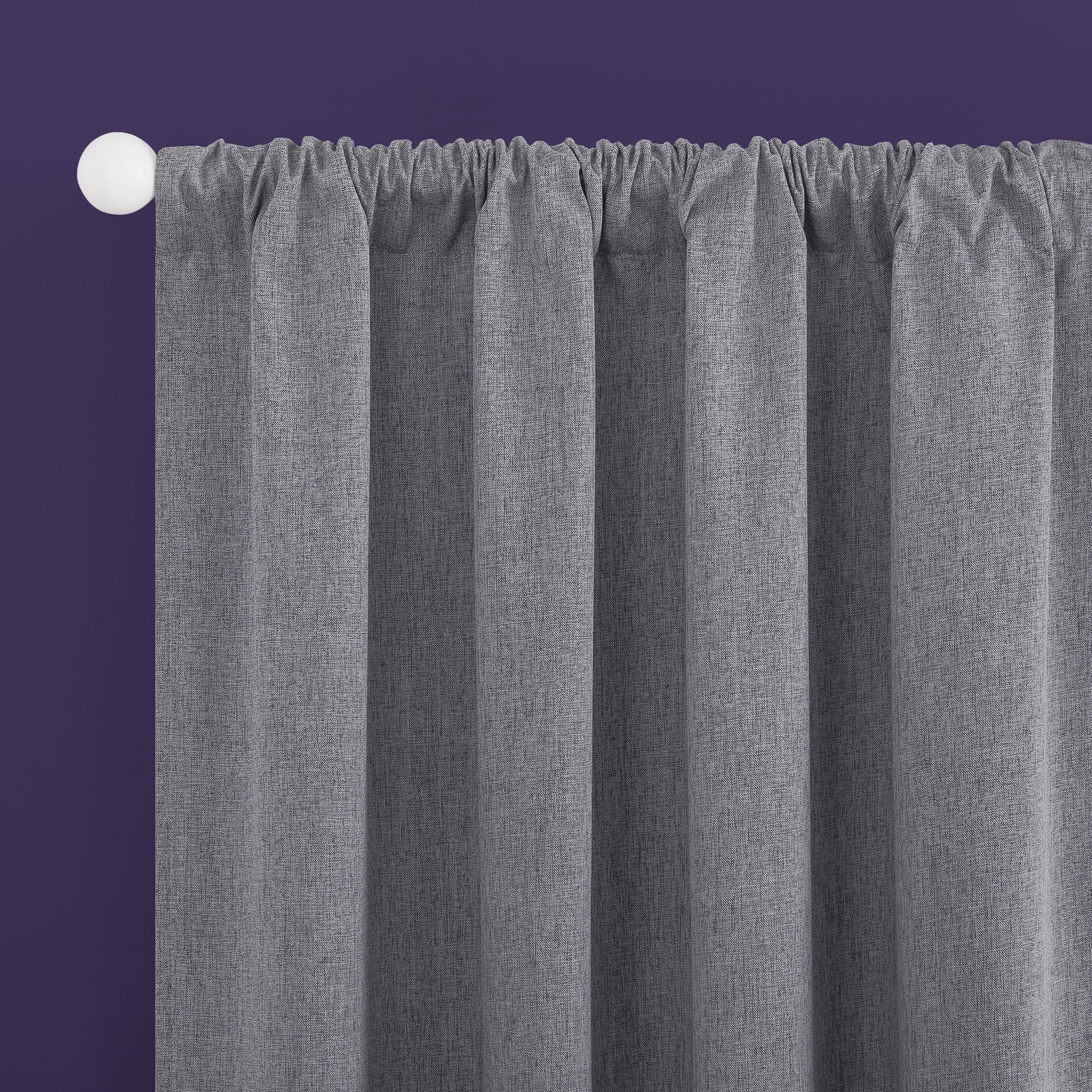100% Blackout Rod Pocket Curtain Panel 40" x 84" L4989