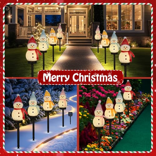 Solar Christmas Candy Cane Lights Outdoor, Pathway Stake Lights, 24 Pack G8137