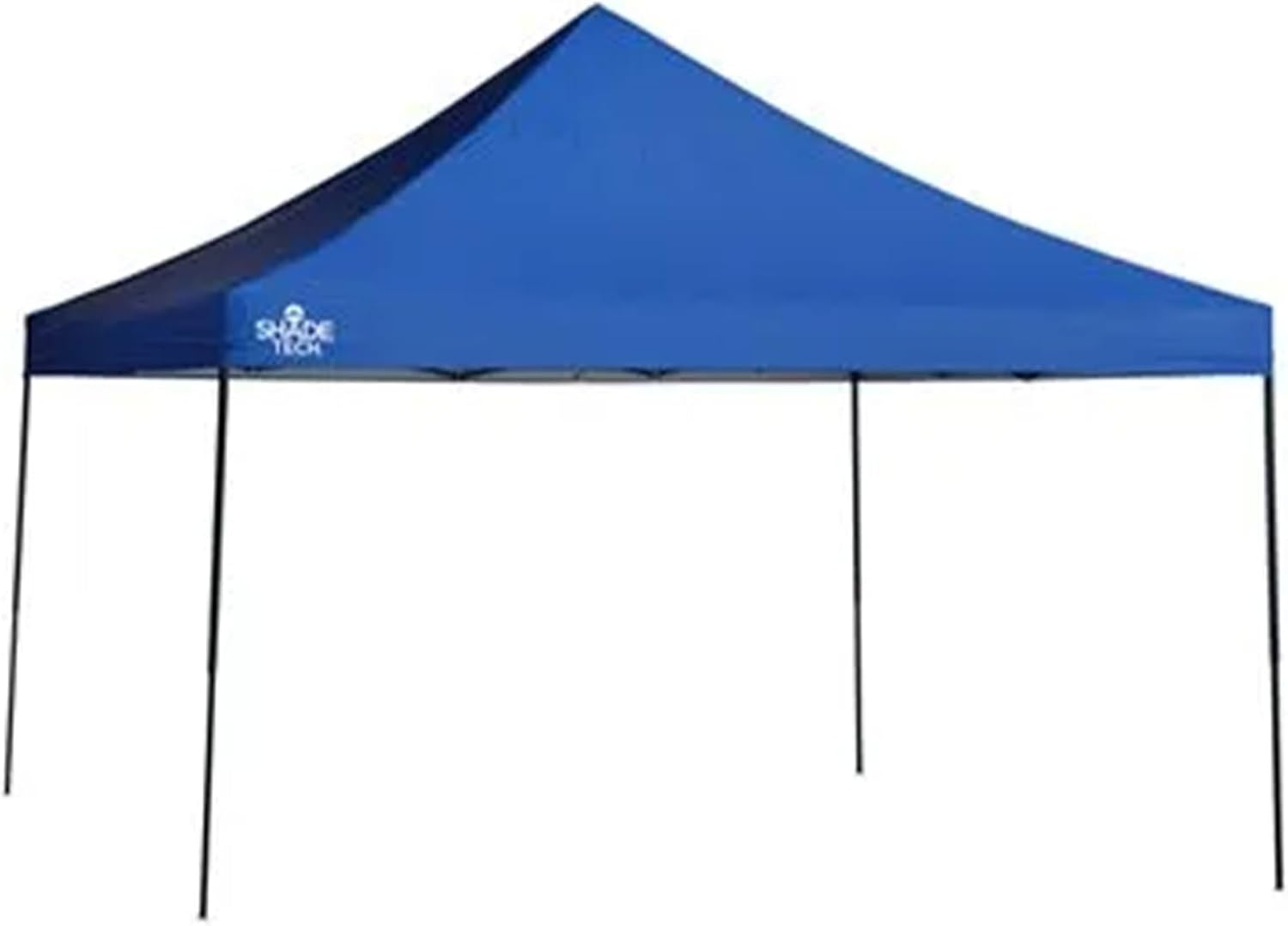 Quik Shade 10' x 10' Durable Pop Up Canopy Tent, Easy 1-Person Setup with 1-Button Push, Instant Portable Outdoor Shelter Shade Tent for 12, Blue