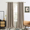 RYB HOME Grey Velvet Curtains 108 inch, Privacy Room Darkening Velvet Drapes Sound Dampening Window Shades Styilsh Home Decoration for Bedroom Living Room, W52 x L108 inch, 2 Pcs