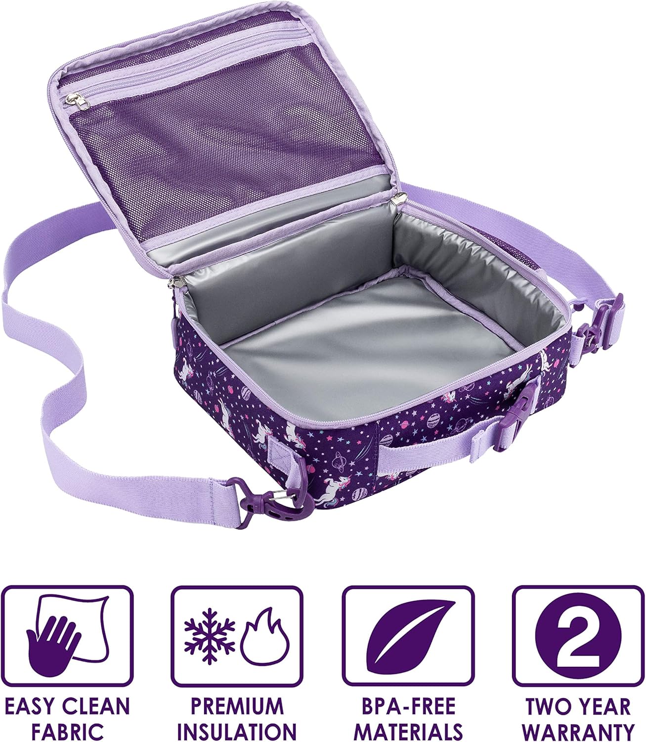 Insulated Lunch Bag Set with Bento-Style Lunch Box Y3367