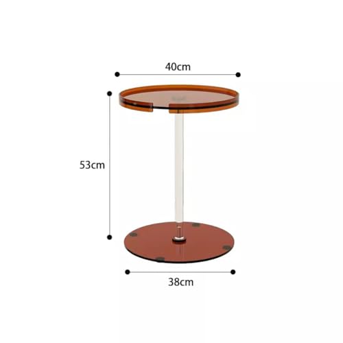 Acrylic Side Table with Round Slim Design, 40 x 53 cm Z83172