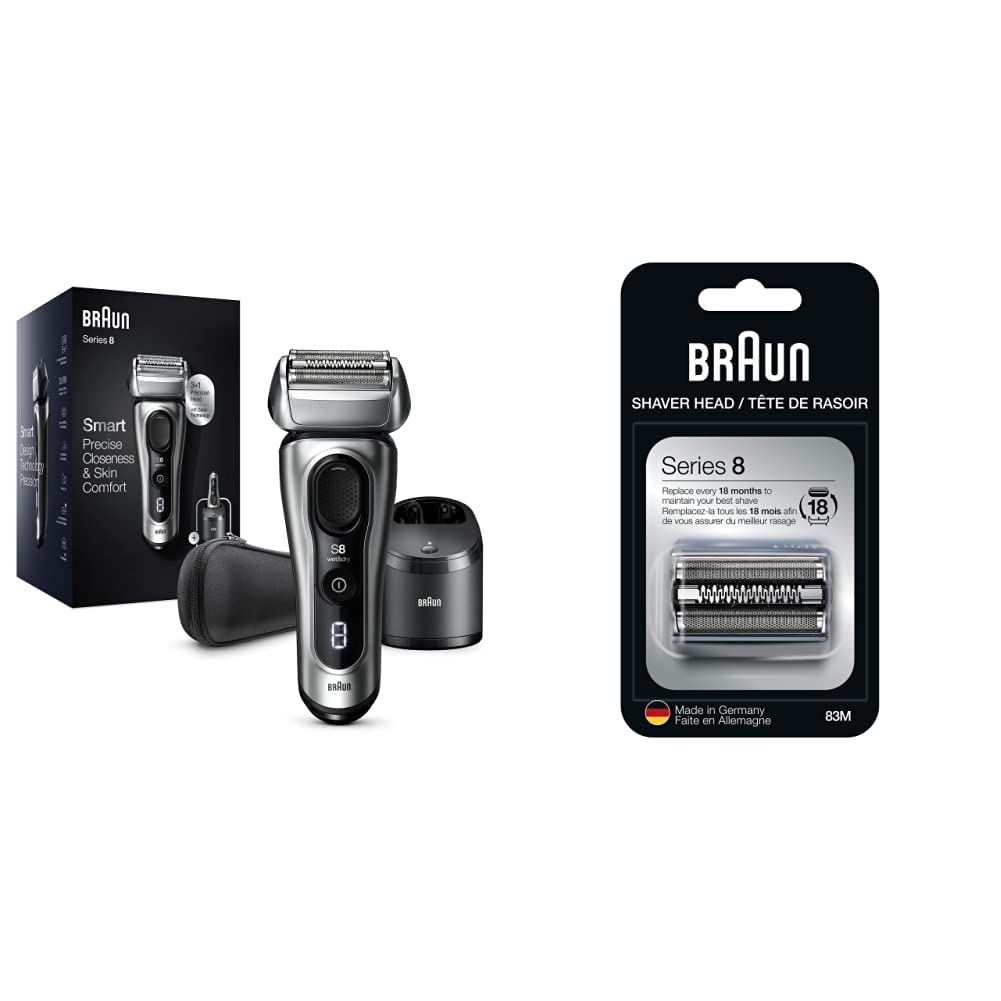 Electric Razor for Men with Precision Trimmer, Rechargeable, Clean & Charge Station M578501
