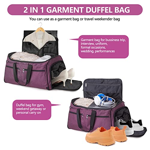 Convertible Travel Duffel Suit with Shoe Compartment R225101