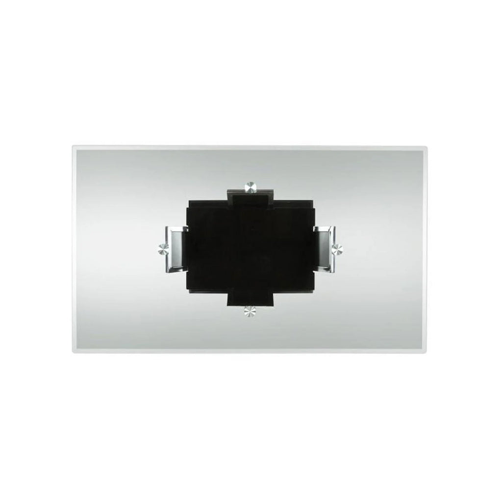 Contemporary Glass Top Dining Table in Black Z7669