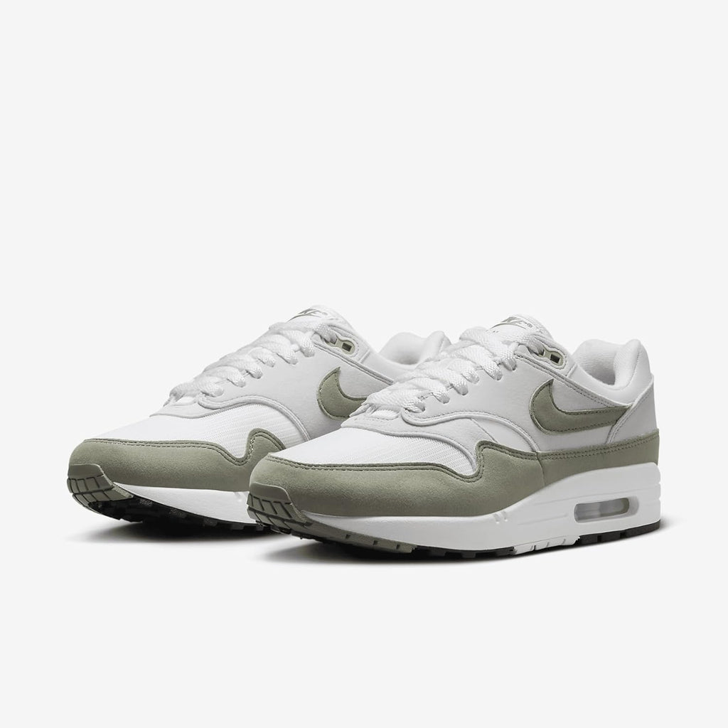 Women's Air Max 1 Shoes, White Grey Black M214633