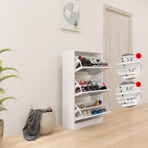 Shoe Cabinet with 3 Flip Drawers and 2 Sliding Drawers K977