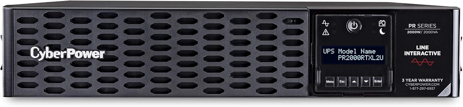 Smart App Sinewave UPS System, 750VA, 8 Outlets, 2U Rack/Tower Z5199