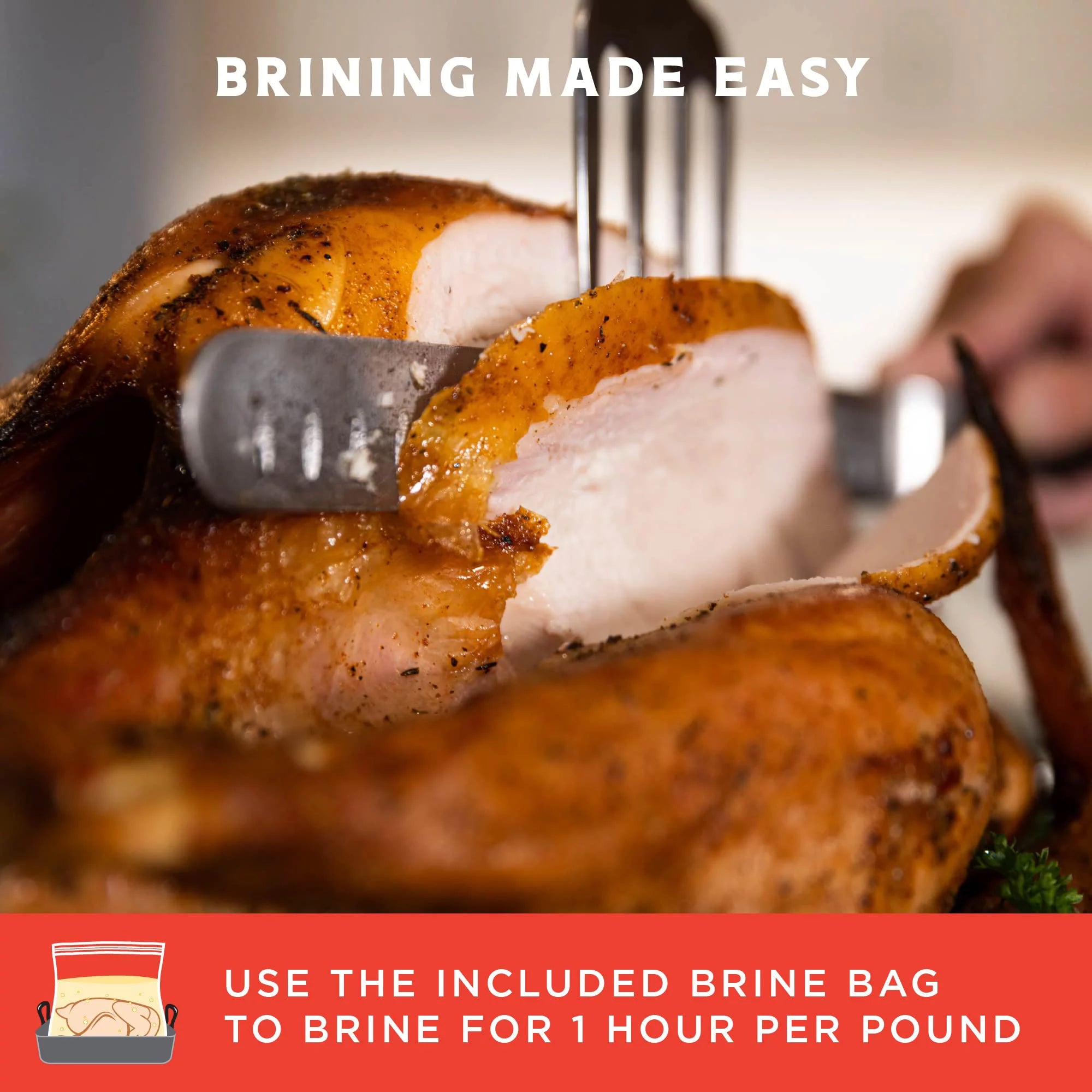 Sweet Heat Turkey Brine Kit with Bag for Roasting, Grilling, Smoking, and Frying W1800