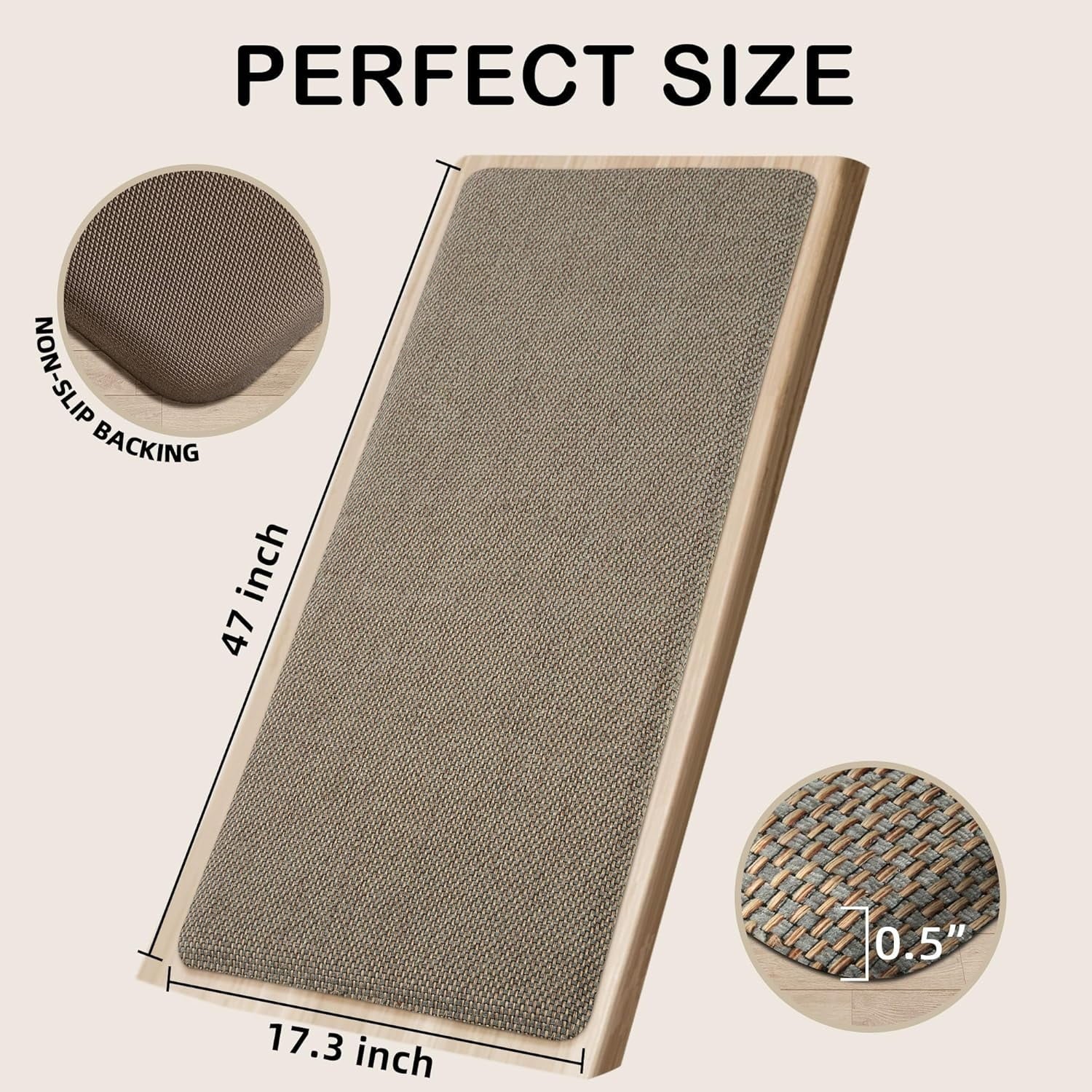 Anti-Fatigue Kitchen Mat Non Slip Absorbent Foam Floor Rug O52384