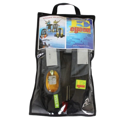 Adult Life Jacket with Whistle - Manual Inflatable PFD for Boating Kayaking Fishing V450738